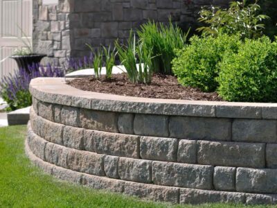 Garden retaining wall installers West Midlands